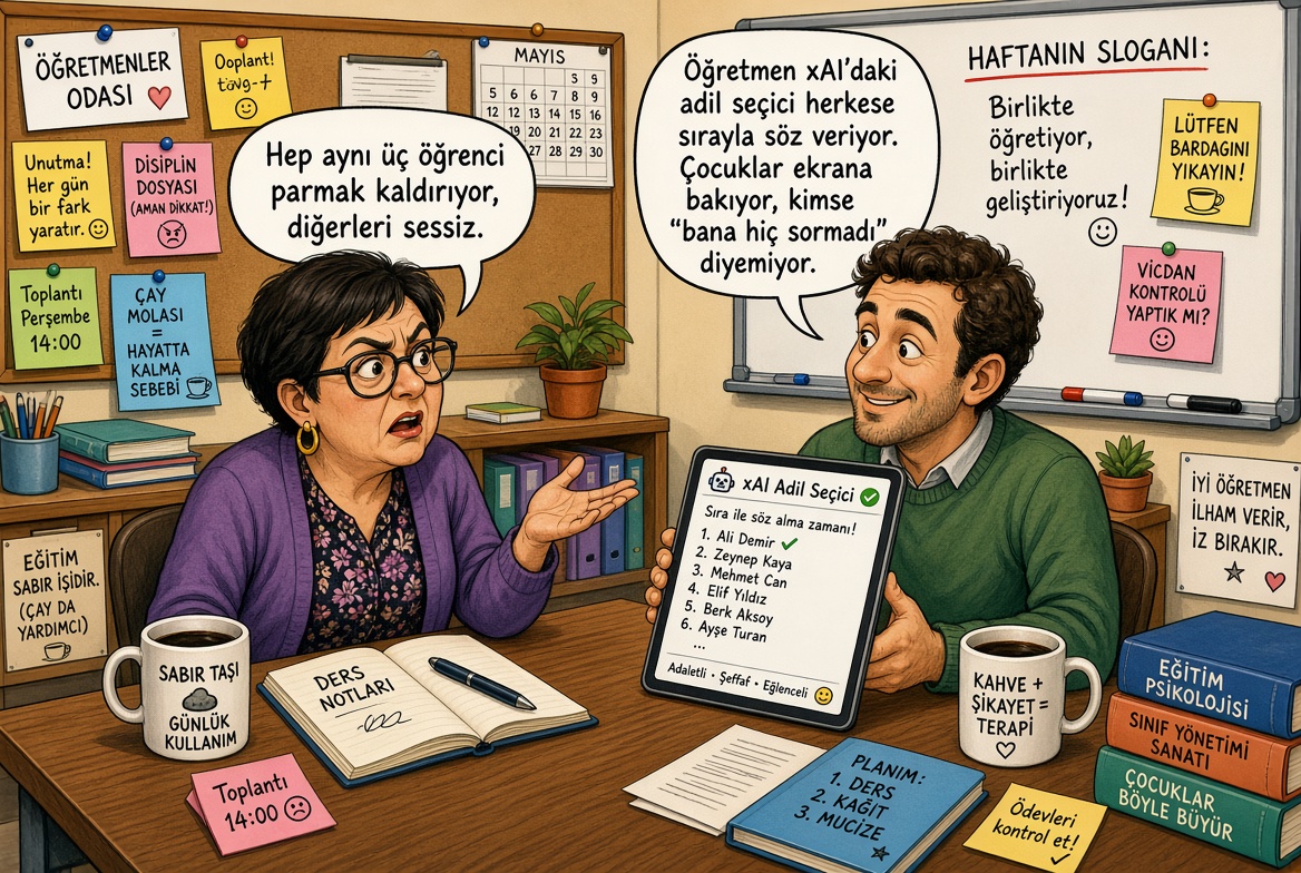 Adil seçici ile sınıf katılımı